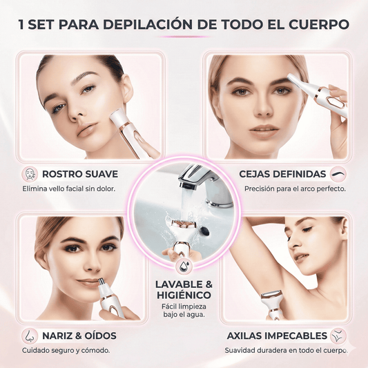 Depiladora Eléctrica 4 en 1